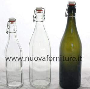 Bottiglia Vetro Costolata